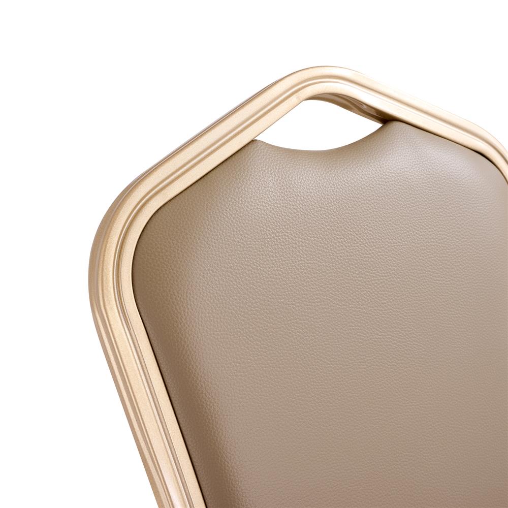 เก้าอี้จัดเลี้ยง FURDINI AURA PU สีน้ำตาลเข้ม/ทอง