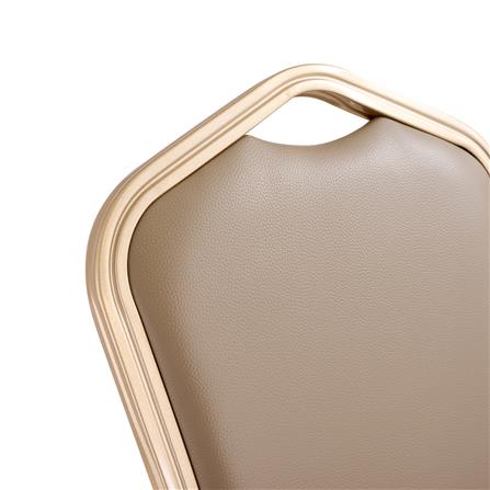 เก้าอี้จัดเลี้ยง FURDINI AURA PU สีน้ำตาลเข้ม/ทอง_5