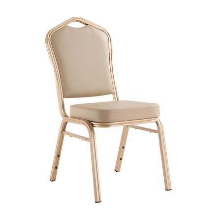 เก้าอี้จัดเลี้ยง FURDINI AURA PU สีน้ำตาล/ทอง_2