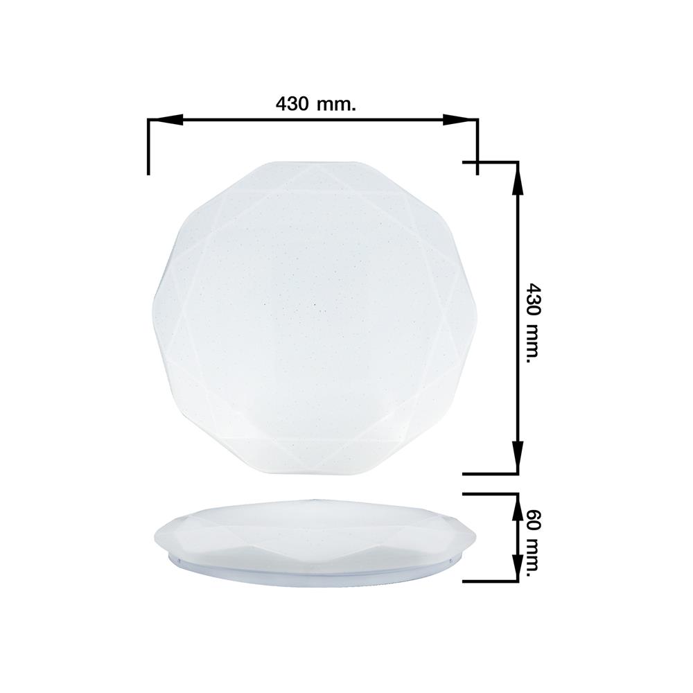 ไฟเพดาน LED NAGAS SC-OVAL 16 นิ้ว 40 วัตต์ DAYLIGHT สีขาว