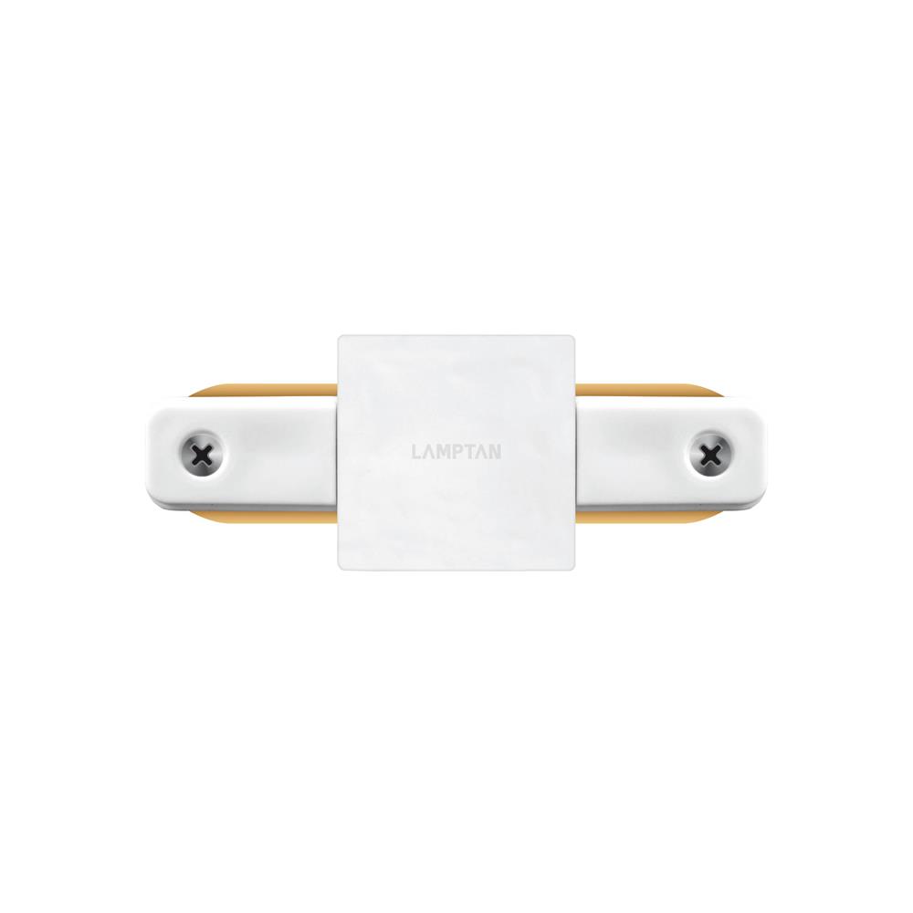 ข้อต่อรางไฟแทรกไลท์ LAMPTAN TRACK CONNECTOR 1 WAY สีขาว