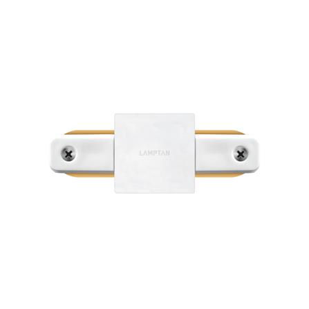 ข้อต่อรางไฟแทรกไลท์ LAMPTAN TRACK CONNECTOR 1 WAY สีขาว_0