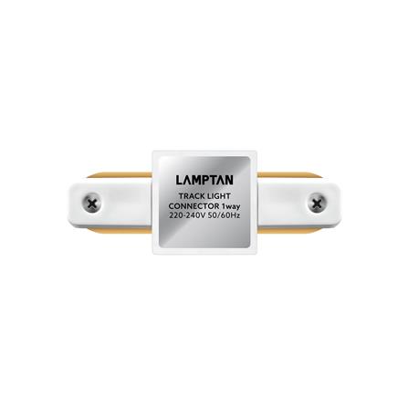 ข้อต่อรางไฟแทรกไลท์ LAMPTAN TRACK CONNECTOR 1 WAY สีขาว_2
