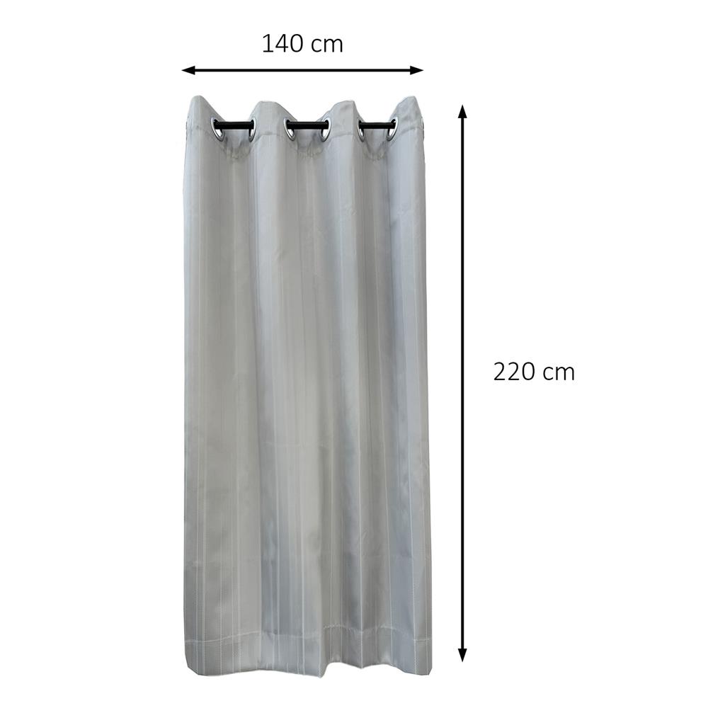 ผ้าม่าน EYELET HOME LIVING STYLE VIERA UV 140x220 ซม. สีเทา