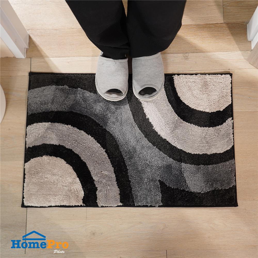 พรม HOME LIVING STYLE CURVE 45x70ซม. สีดำ