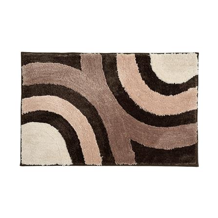 พรม HOME LIVING STYLE CURVE 45x70 ซม. สีน้ำตาล_0