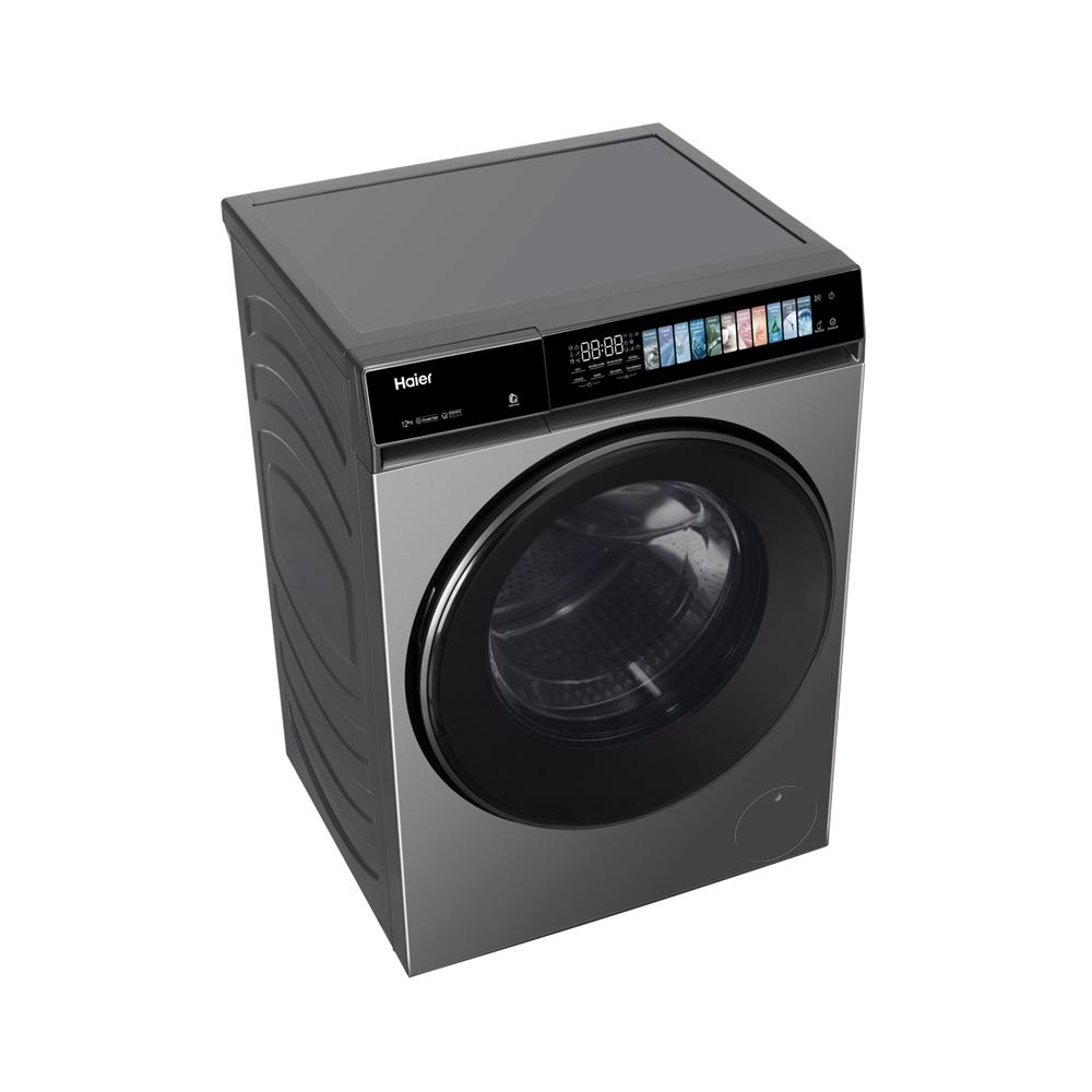 เครื่องซักผ้าฝาหน้า HAIER HW120-BP14367S8U1 12 กก. 1400 RPM อินเวอร์เตอร์ สีดำเงิน