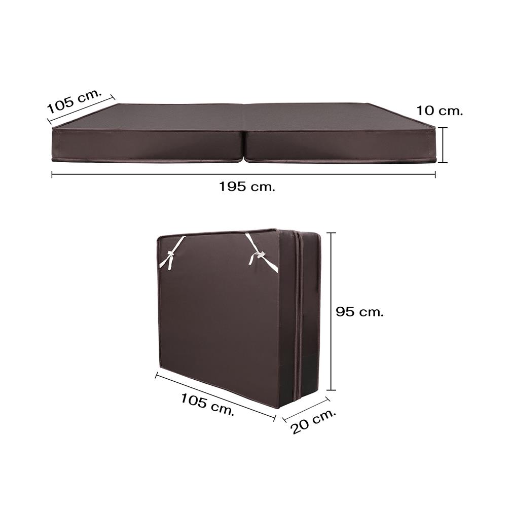 เตียงพับพร้อม TOPPER THAIBULL SSTPE245-105(TNR) สีขาว