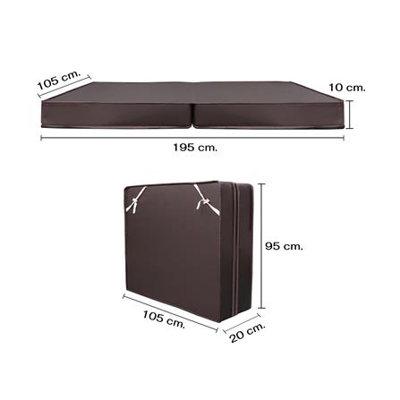 เตียงพับพร้อม TOPPER THAIBULL SSTPE245-105(TNR) สีขาว_8