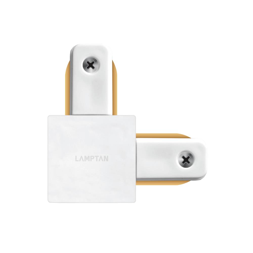 ข้อต่อรางไฟแทรกไลท์ LAMPTAN TRACK CONNECTOR 2 WAY สีขาว