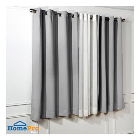 ผ้าม่าน EYELET HOME LIVING STYLE TARTAN UV 140x160 ซม. สีเทา_5