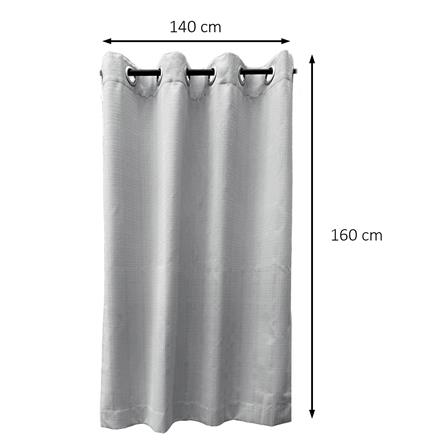 ผ้าม่าน EYELET HOME LIVING STYLE TARTAN UV 140x160 ซม. สีเทา_7