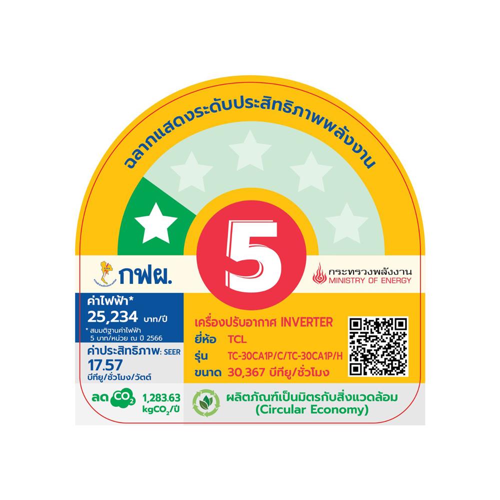 แอร์เพดาน TCL TC-30CA1P 1P 30367 บีทียู อินเวอร์เตอร์