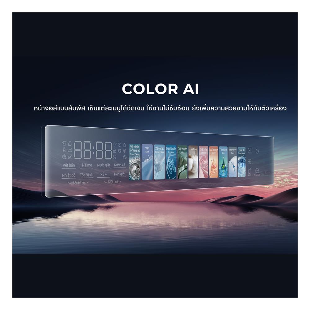 เครื่องซักผ้าฝาหน้า HAIER HW140-BPD14387GNU1 14 กก. 1400 RPM อินเวอร์เตอร์ สีฟ้าครามเข้ม