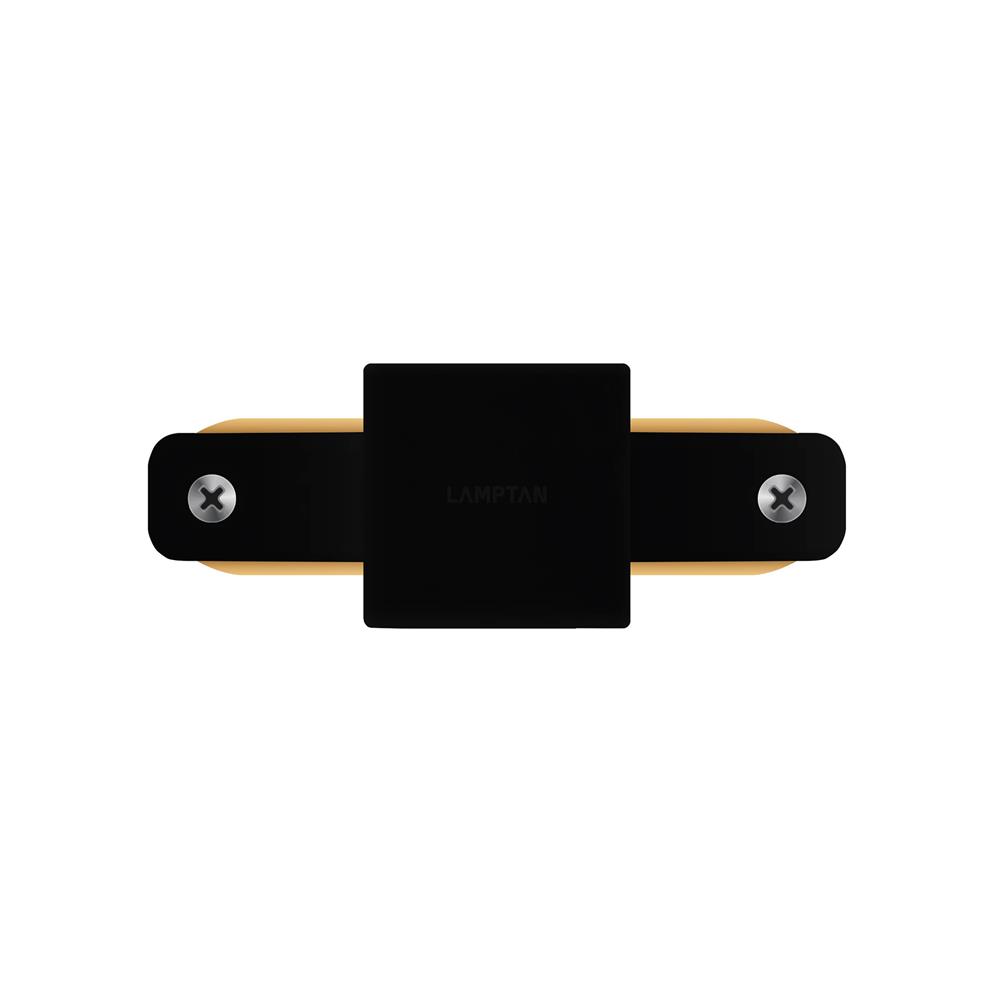 ข้อต่อรางไฟแทรกไลท์ LAMPTAN TRACK CONNECTOR 1 WAY สีดำ