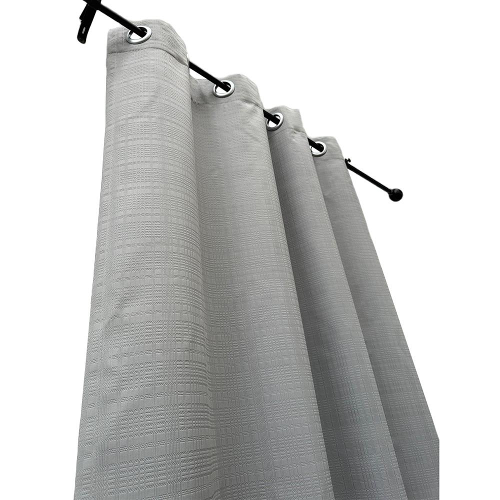 ผ้าม่าน EYELET HOME LIVING STYLE TARTAN UV 140x220 ซม. สีเทา