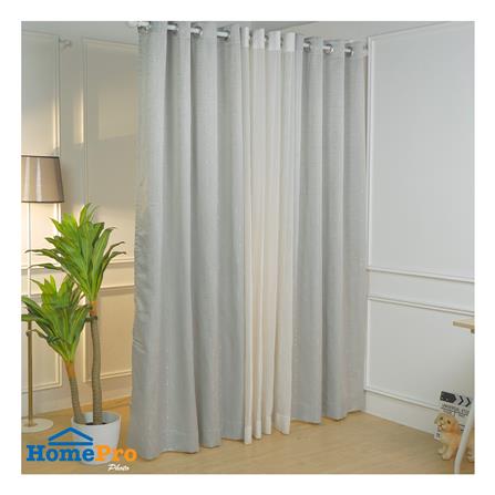 ผ้าม่าน EYELET HOME LIVING STYLE TARTAN UV 140x220 ซม. สีเทา_4