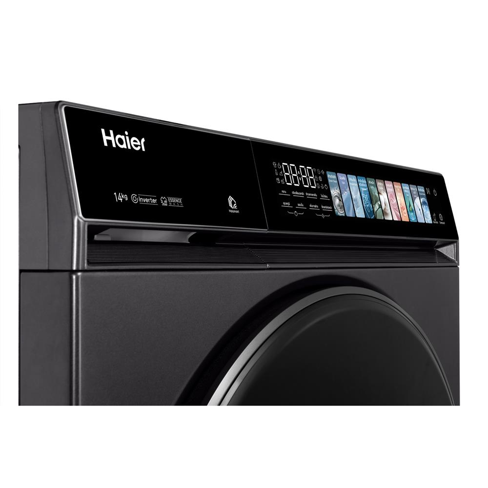 เครื่องซักผ้าฝาหน้า HAIER HW140-BP14367S8U1 14 กก. 1400 RPM อินเวอร์เตอร์ สีดำเงิน