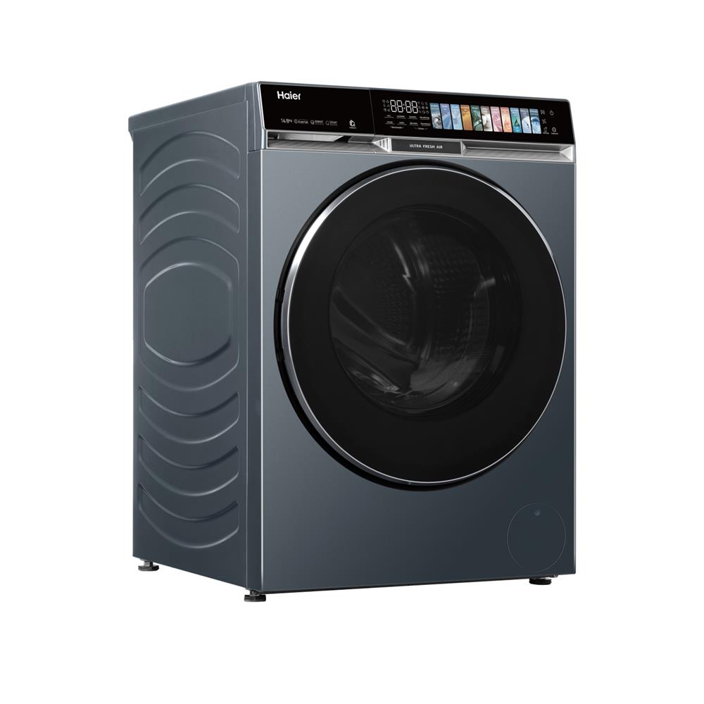 เครื่องซักอบผ้าฝาหน้า HAIER HWD140-BPD14387GNU1 14/8 กก. 1400RPM อินเวอร์เตอร์ สีฟ้าครามเข้ม