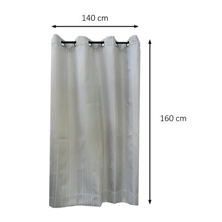 ผ้าม่าน EYELET HOME LIVING STYLE VIERA UV 140x160 ซม. สีเทา_5