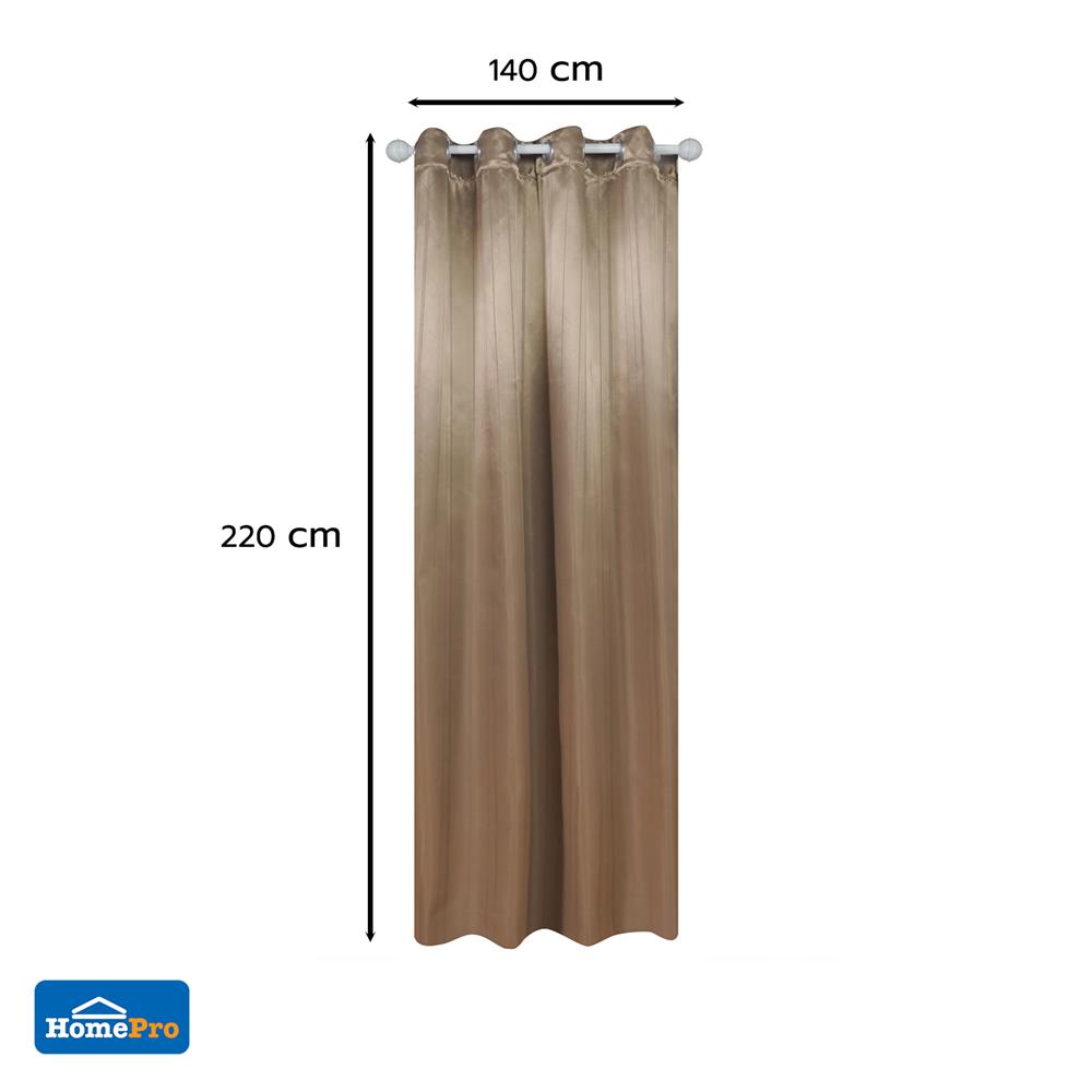 ผ้าม่าน EYELET HOME LIVING STYLE VIERA UV 140x220 ซม. สีน้ำตาล