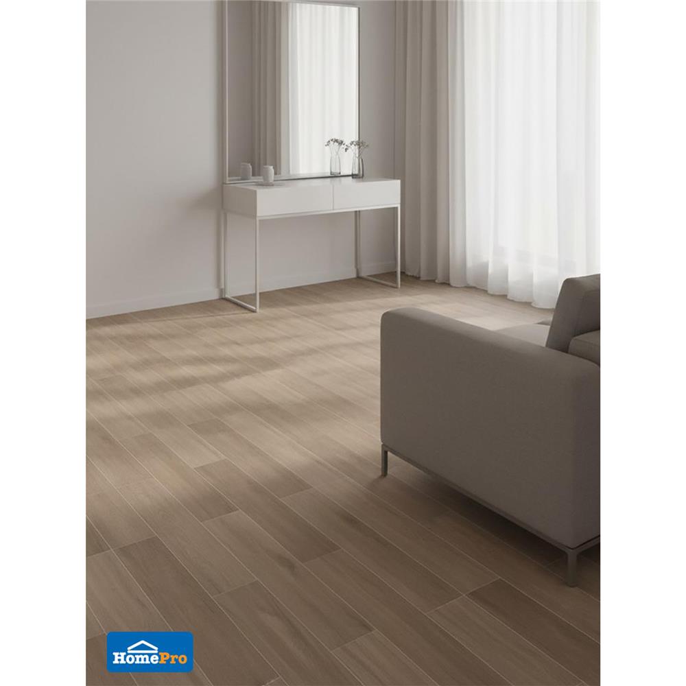 กระเบื้องยางหลังกาว 15.24x91.44 ซม. TARA แอช บราวน์