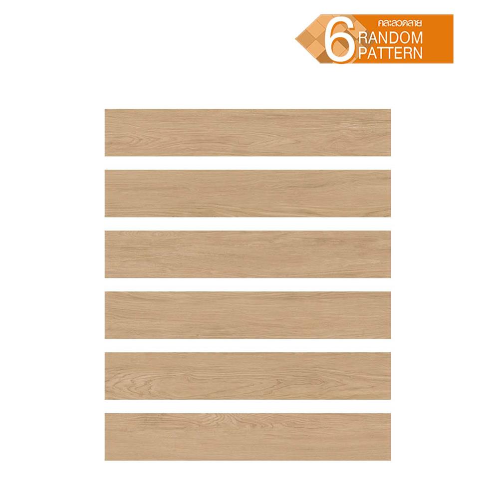 กระเบื้องยางหลังกาว 15.24x91.44 ซม. TARA ไม้ธรรมชาติ