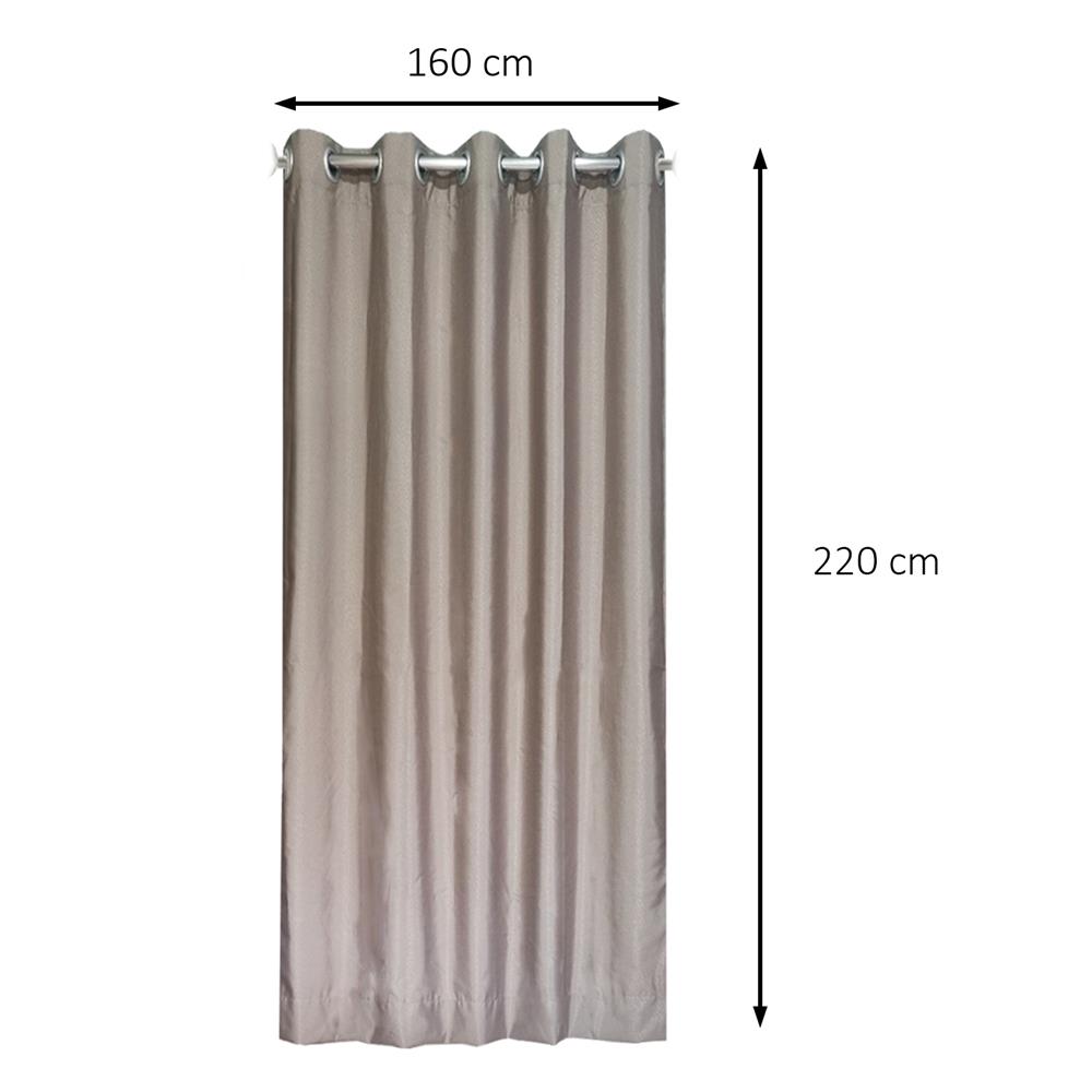 ผ้าม่าน EYELET HOME LIVING STYLE TADEO UV 160x220 ซม. สีน้ำตาล