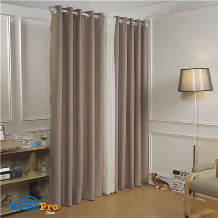 ผ้าม่าน EYELET HOME LIVING STYLE TADEO UV 160x220 ซม. สีน้ำตาล_3