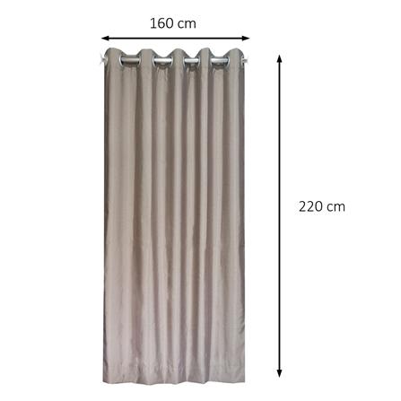 ผ้าม่าน EYELET HOME LIVING STYLE TADEO UV 160x220 ซม. สีน้ำตาล_5