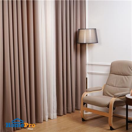 ผ้าม่าน EYELET HOME LIVING STYLE TADEO UV 270x220 ซม. สีน้ำตาล_3