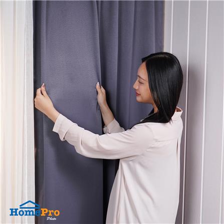 ผ้าม่านซ่อนหู HOME LIVING STYLE LUKAS UV 130x220 ซม. สีเทา_3