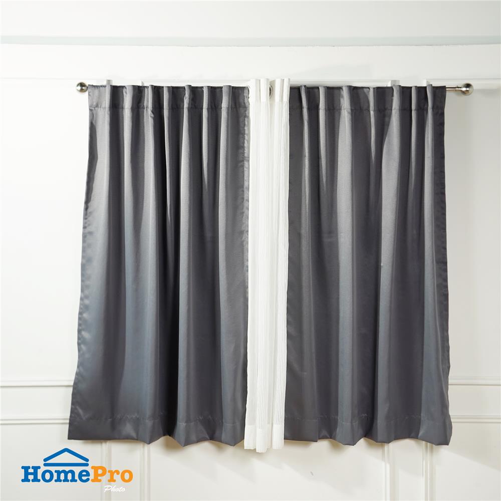 ผ้าม่านซ่อนหู HOME LIVING STYLE LUKAS UV 130x160 ซม. สีเทา