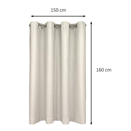 ผ้าม่าน EYELET HOME LIVING STYLE GROVE UV 150x160 ซม. สีครีม_4