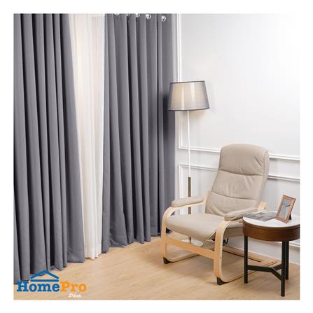 ผ้าม่าน EYELET HOME LIVING STYLE TADEO UV 270x220 ซม. สีเทา_4