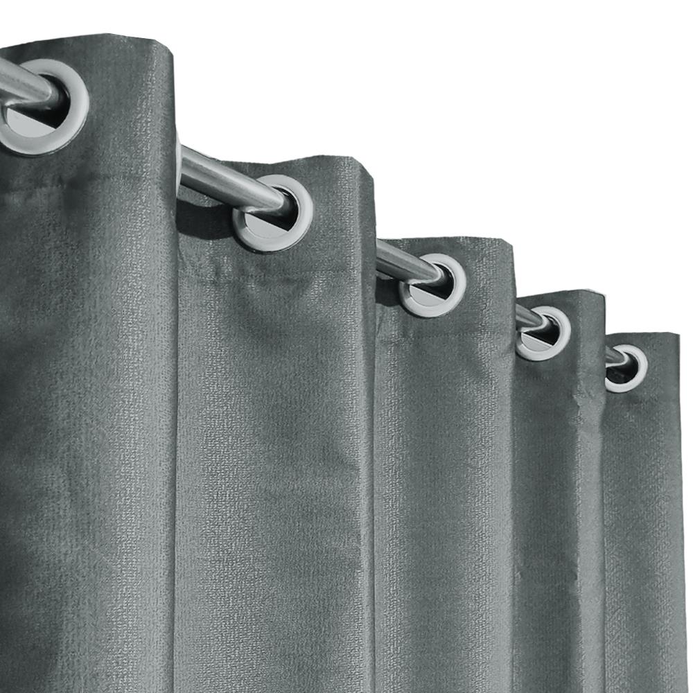 ผ้าม่าน EYELET HOME LIVING STYLE TADEO UV 160x160 ซม. สีเทา