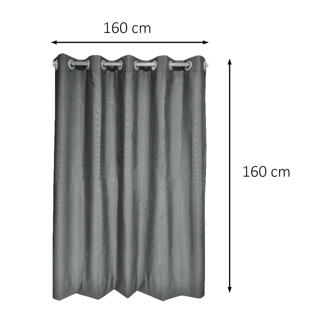 ผ้าม่าน EYELET HOME LIVING STYLE TADEO UV 160x160 ซม. สีเทา