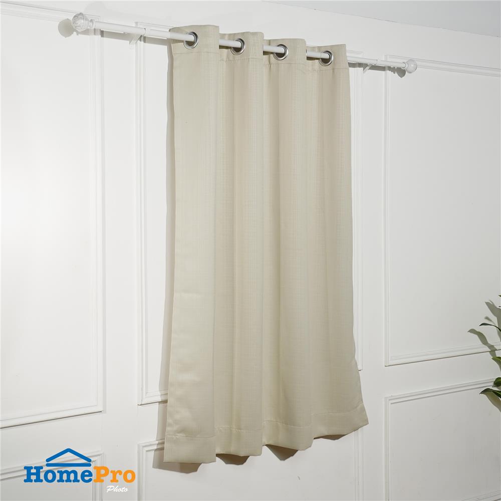 ผ้าม่าน EYELET HOME LIVING STYLE TARTAN UV 140x160 ซม. สีครีม
