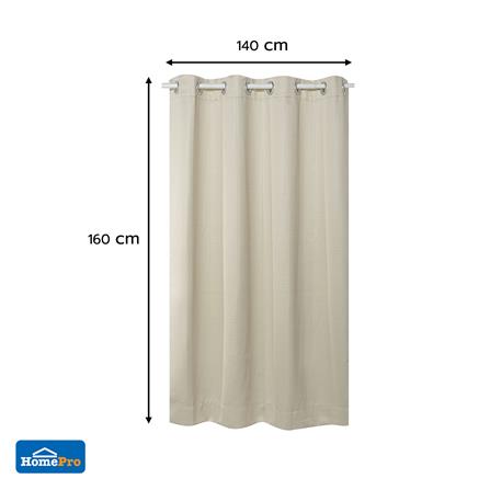 ผ้าม่าน EYELET HOME LIVING STYLE TARTAN UV 140x160 ซม. สีครีม_6