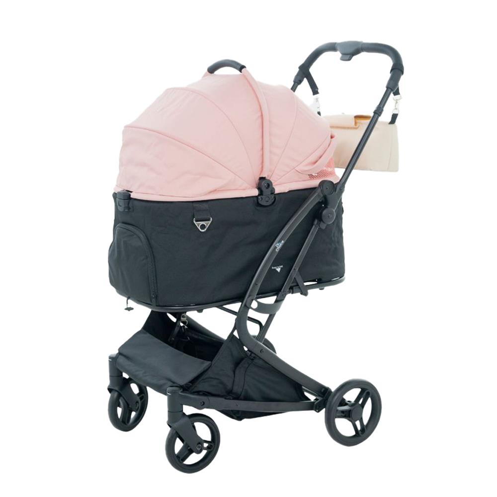 รถเข็นสัตว์เลี้ยง DR.CHOICE สีดำ-ชมพู