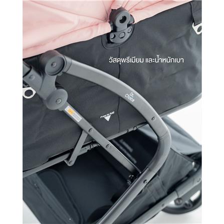 รถเข็นสัตว์เลี้ยง DR.CHOICE สีดำ-ชมพู_3