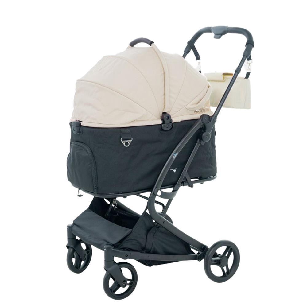 รถเข็นสัตว์เลี้ยง DR.CHOICE สีดำ-เบจ