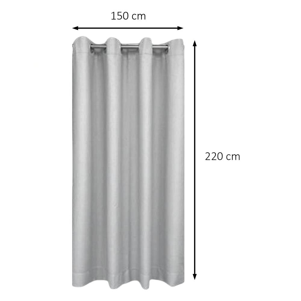 ผ้าม่าน EYELET HOME LIVING STYLE GROVE UV 150x220 ซม. สีเทา