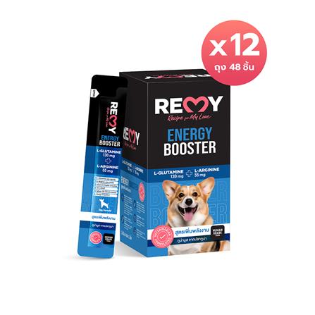 ขนมสุนัข REMY TUNA MOUSSE PLUS SALMON OIL AMINO ACID สูตรเพิ่มพลังงาน (12 แพ็ก)_0