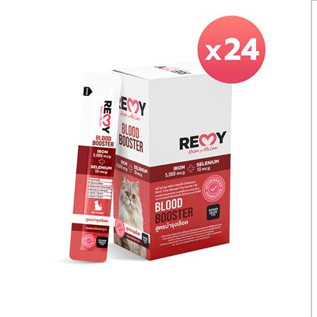 ขนมแมวเลีย REMY TUNA MOUSSE ธาตุุเหล็ก สูตรบำรุงเลือด (24 ซอง)_0