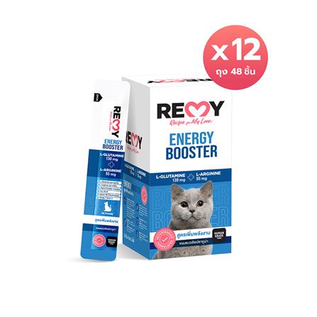 ขนมแมวเลีย REMY TUNA MOUSSE SALMON OIL AMINO ACID สูตรเพิ่มพลังงาน (12 แพ็ก)_0