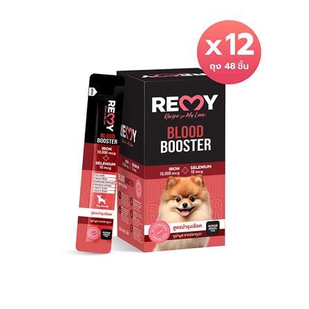 ขนมสุนัข REMY TUNA MOUSSE PLUS ธาตุุเหล็ก สูตรบำรุงเลือด (12 แพ็ก)_0