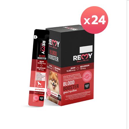ขนมสุนัข REMY TUNA MOUSSE PLUS ธาตุุเหล็ก สูตรบำรุงเลือด (24 ซอง)_0