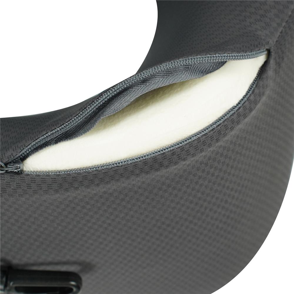 หมอนรองคอ HOME LIVING STYLE ROUTE-H 10x9.5 นิ้ว สีดำ