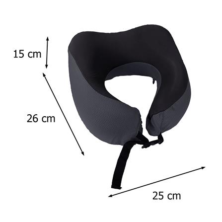 หมอนรองคอ HOME LIVING STYLE ROUTE-H 10x9.5 นิ้ว สีดำ_4